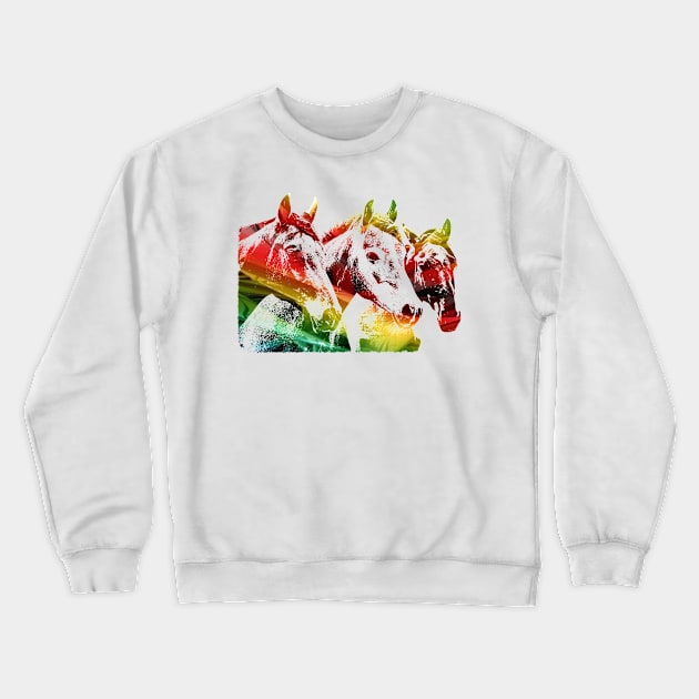 Horses Crewneck Sweatshirt by hudayadi